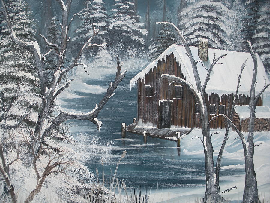 Winter Painting - A Gone South by Elizabeth AAThompson