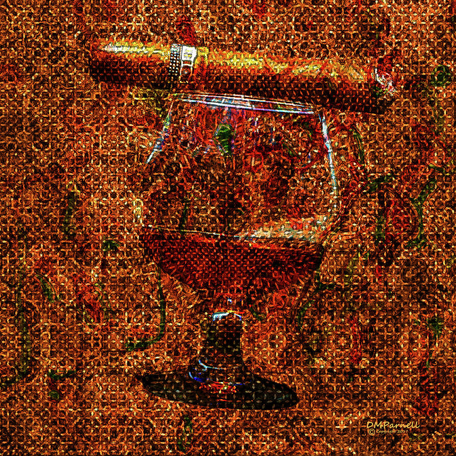A Good Cigar And Cognac Digital Art by Diane Parnell