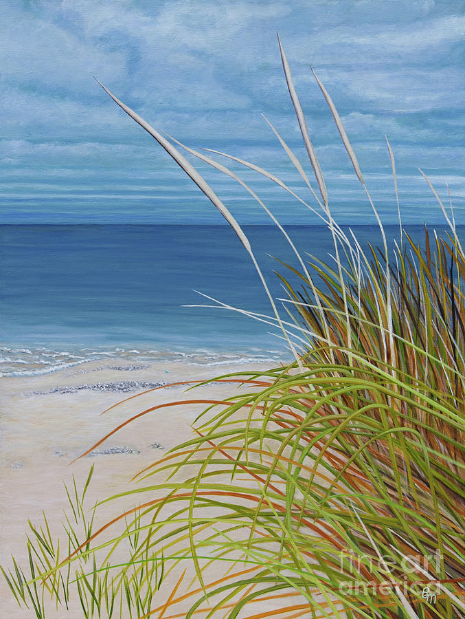 Summer Painting - A Good Day For Beachcombing by Barbara McMahon