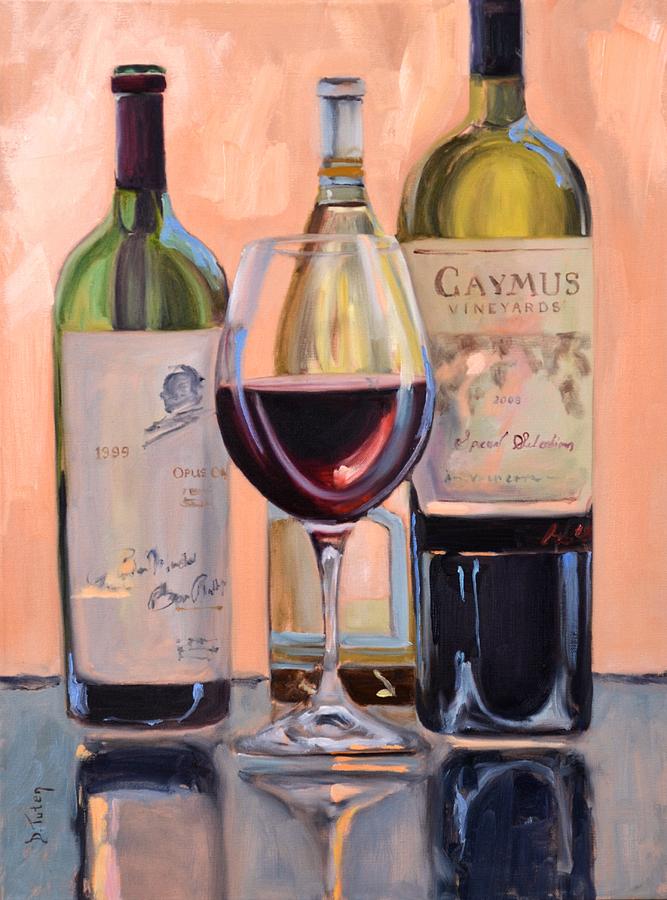 A Good Pair - Caymus and Opus Painting by Donna Tuten