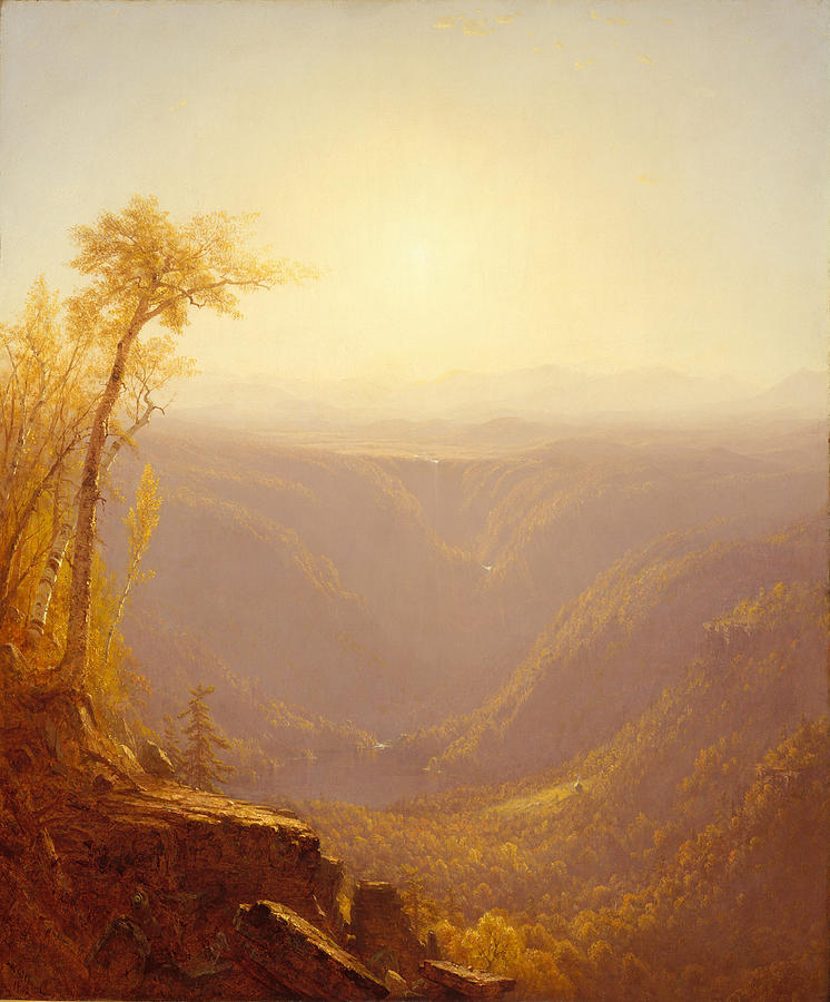 Sanford Robinson Gifford Painting - A Gorge in the Mountains. Kauterskill Clove by Sanford Robinson Gifford