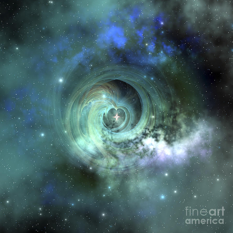 Space Digital Art - A Gorgeous Nebula In Outer Space by Corey Ford