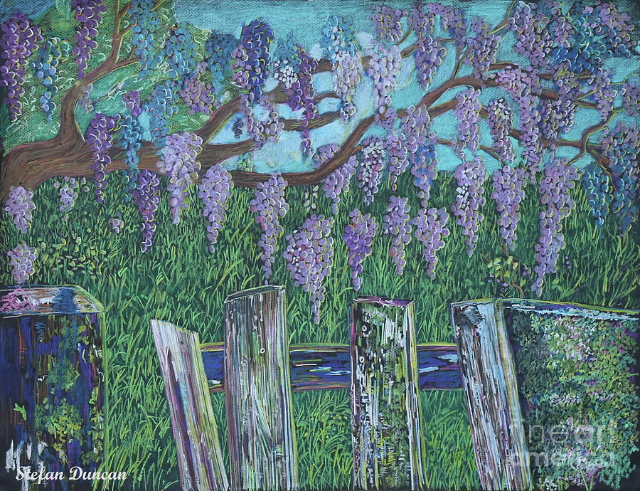 Wisteria Dreams #2 Painting by Stefan Duncan