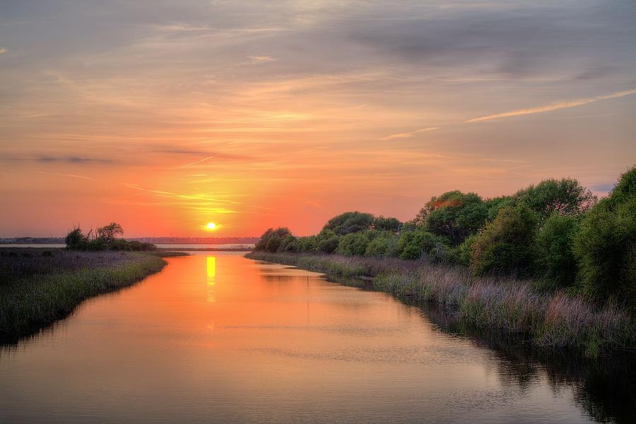 Nature Photograph - A Gulf Shores Sunset by JC Findley