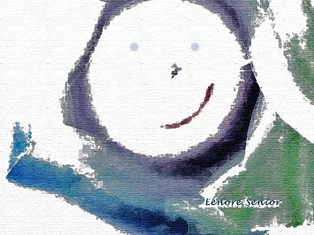 A Half Smile Painting by Lenore Senior
