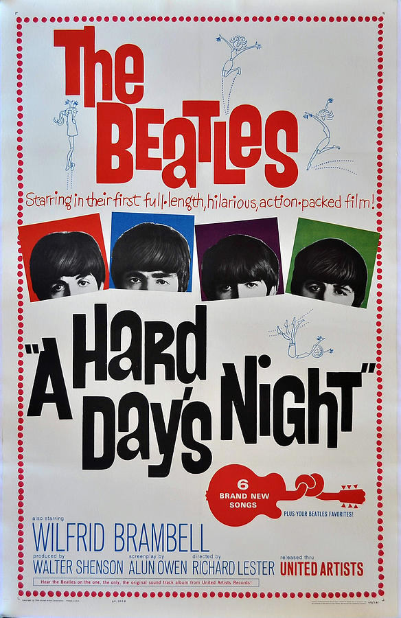 A Hard Days Night Retro Movie Poster Photograph by Retro Photography ...