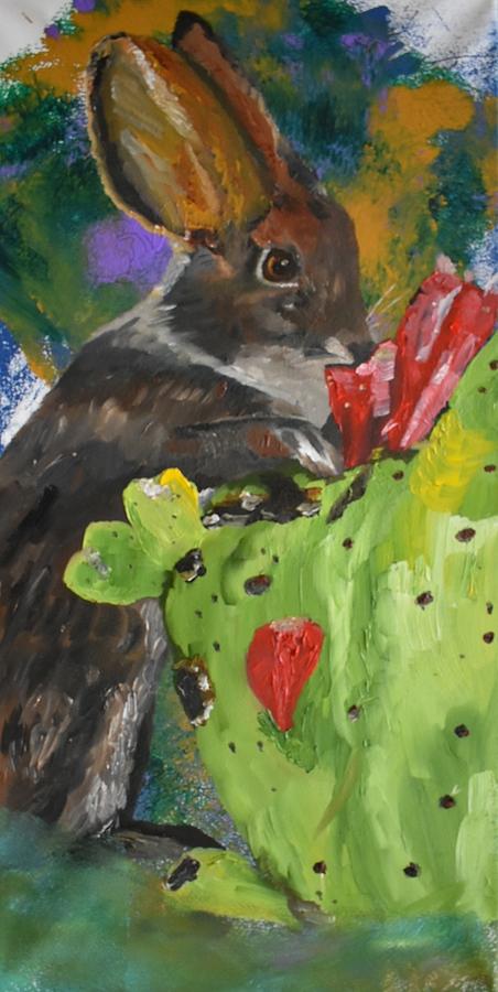 A Hare in the Pear Painting by Susan Voidets