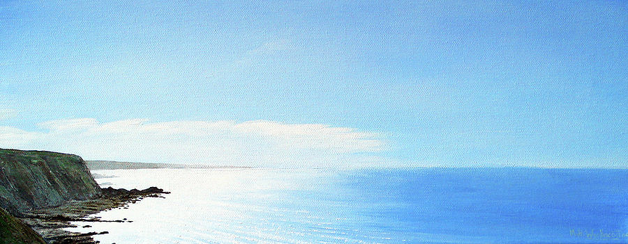 A Hartland Seascape Painting by Mark Woollacott