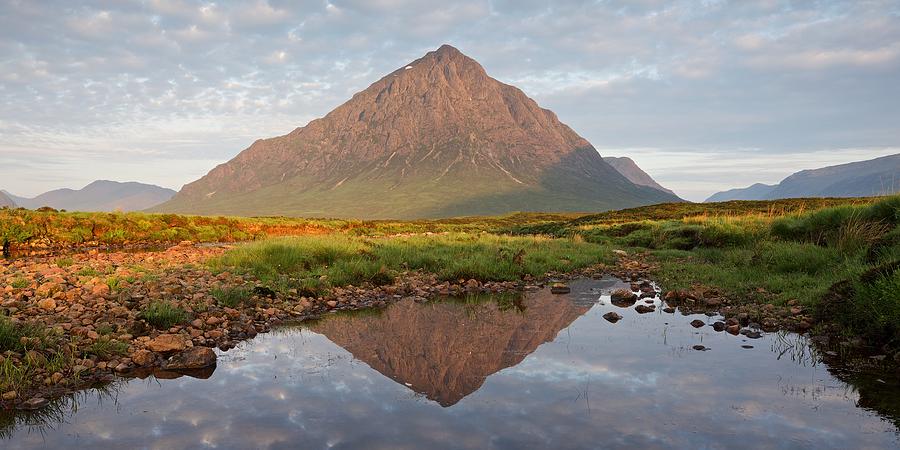 A hazy morning on the River Etive Photograph by Stephen Taylor