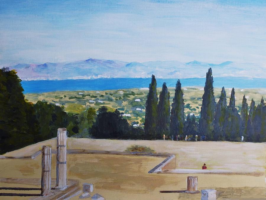 A Healing Place The Asclepeion Painting by Nigel Radcliffe