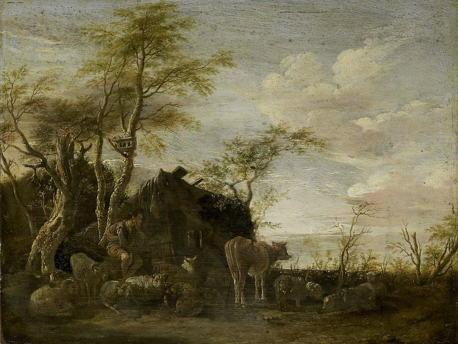 A herdsmans hut Painting by Celestial Images