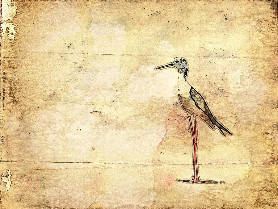 Heron Digital Art by Tanya Gordeeva