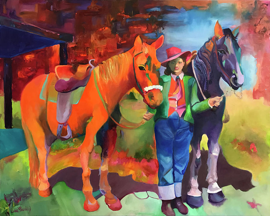 A Horse Of A Different Color Painting by Debra Benditz