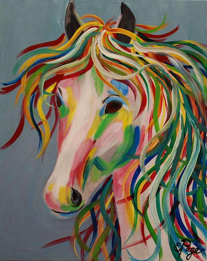 A Horse of a Different Color Painting by Emily Page