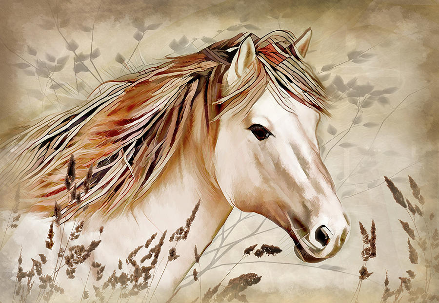 A Horse of Course Digital Art by Nina Bradica