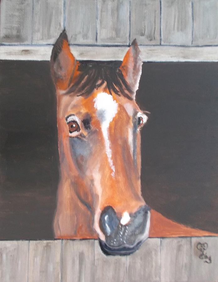 A horse with no name Painting by Carole Robins