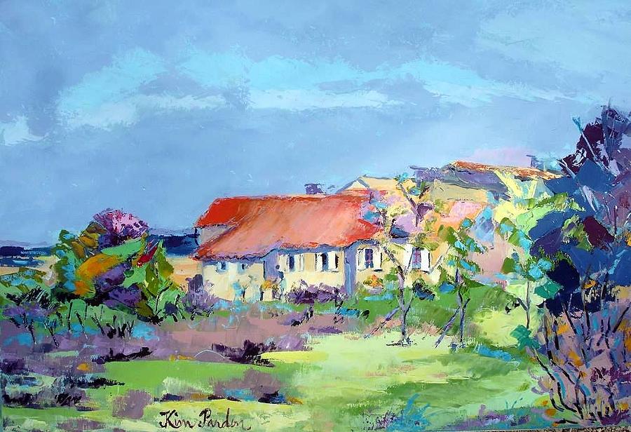 A house at Bouchaderie Painting by Kim PARDON
