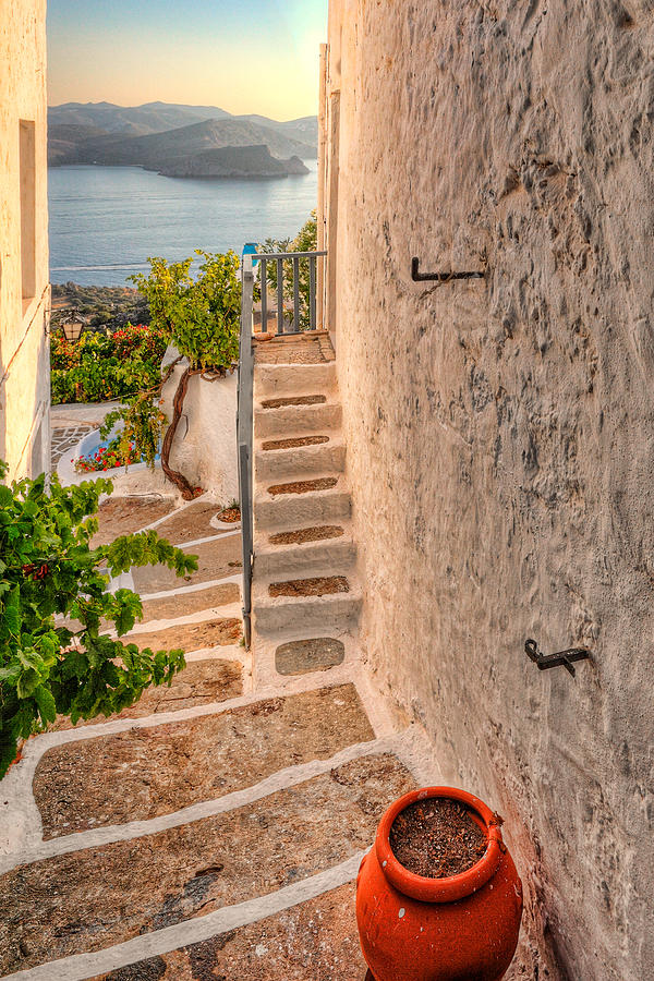 A house in Plaka of Milos - Greece Photograph by Constantinos Iliopoulos