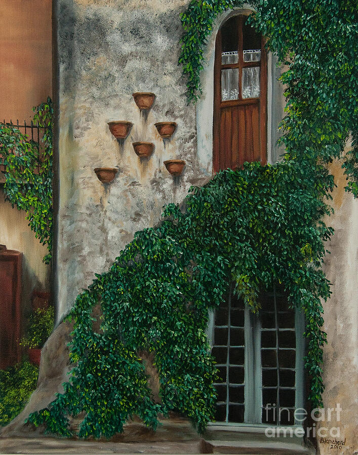 A House of Vines Painting by Charlotte Blanchard