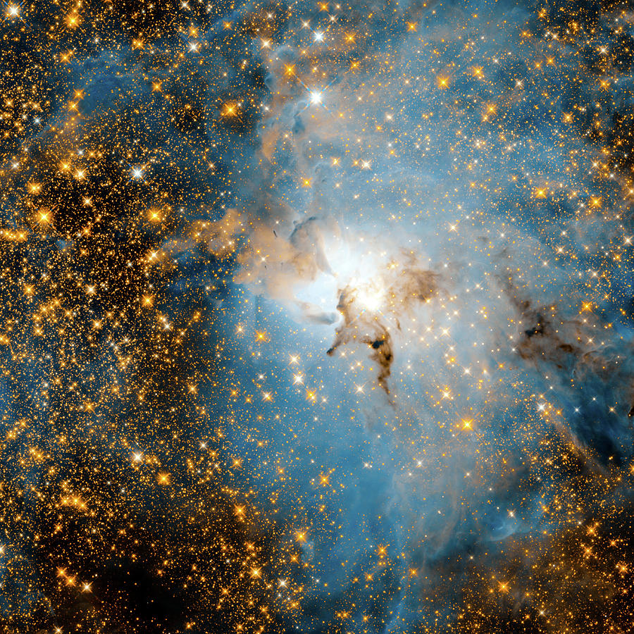 A Hubble Anniversary - The Lagoon Nebula in Infrared Light Photograph by Eric Glaser