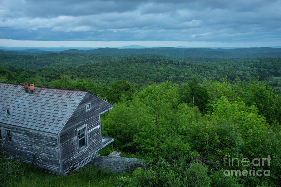 A Hundred Miles of Nightfall - Mountain Vista in Vermont Photograph by JG Coleman