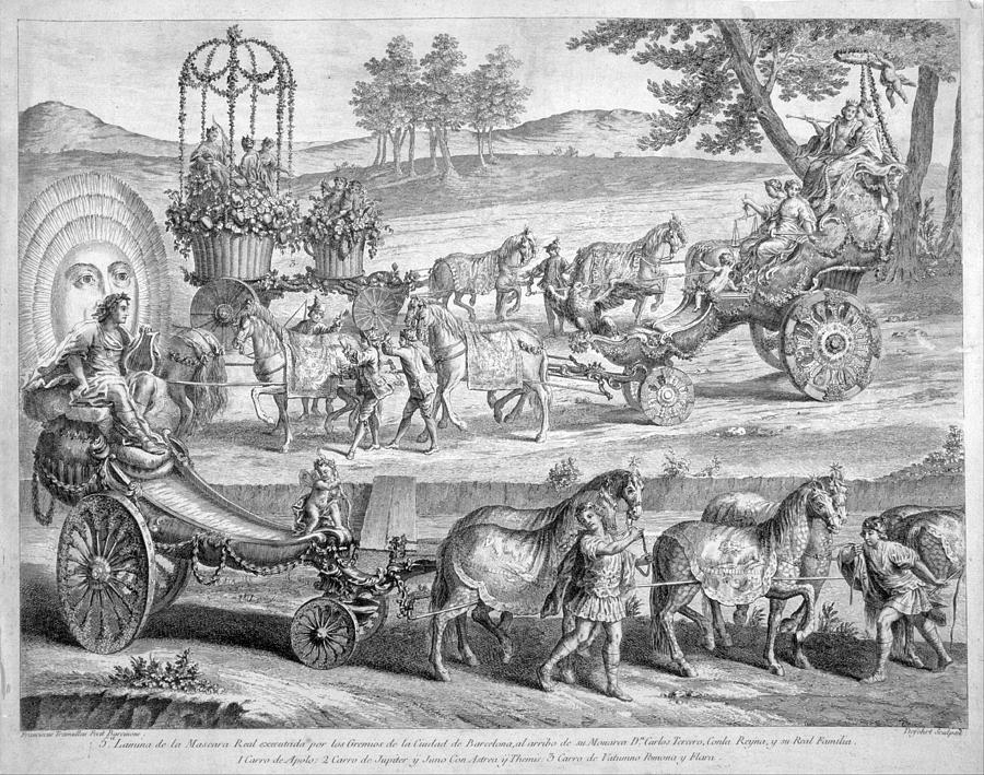 Chariot of Apollo Drawing by A J Defehrt