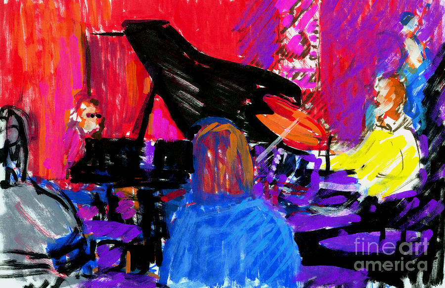 A Jazz Night Drawing by Candace Lovely