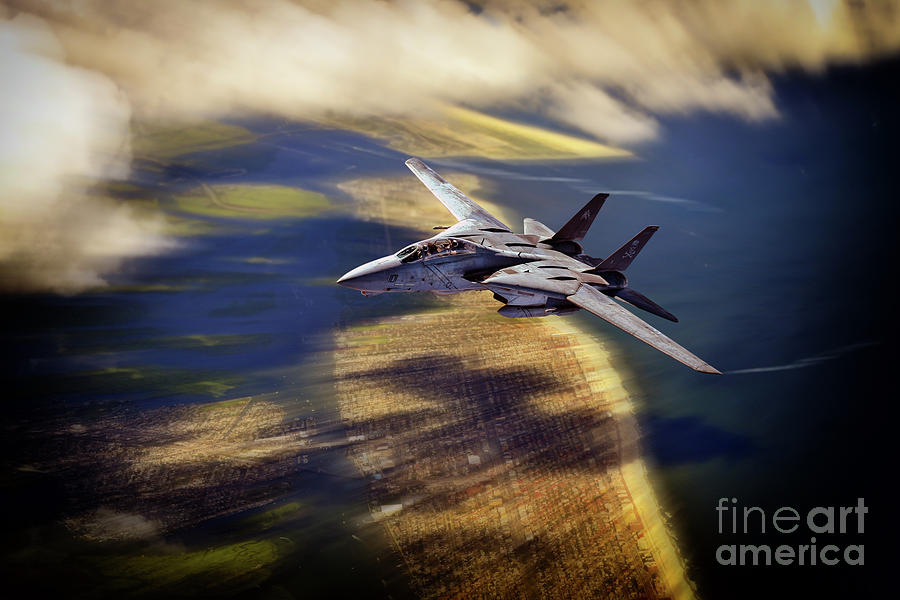 F14 Digital Art - A Jolly Ride by Airpower Art F14 Digital Art - A Jolly Ride by Airpower Art
