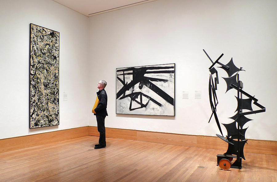 A Kline A Pollock and A Sculpture Photograph by Frank Winters