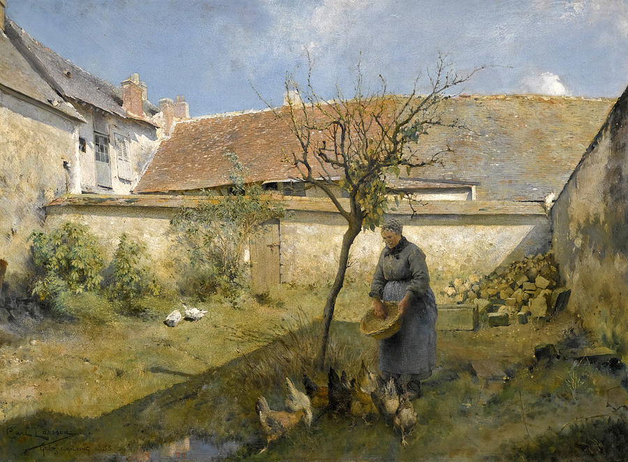 Carl Larsson Painting - A La Campagne by Carl Larsson Carl Larsson Painting - A La Campagne by Carl Larsson