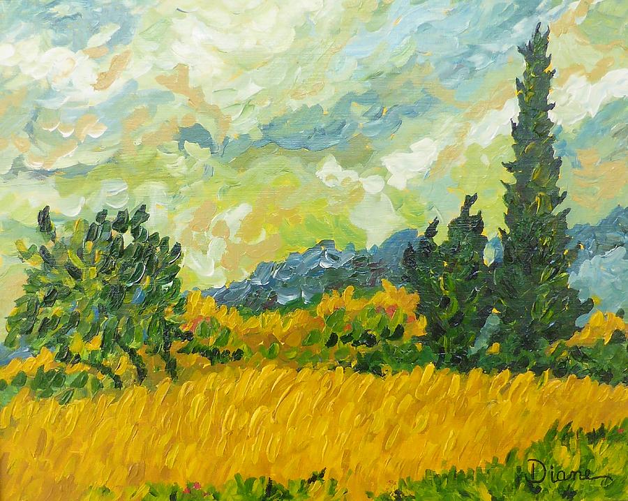 A la Van Gogh Painting by Diane Arlitt