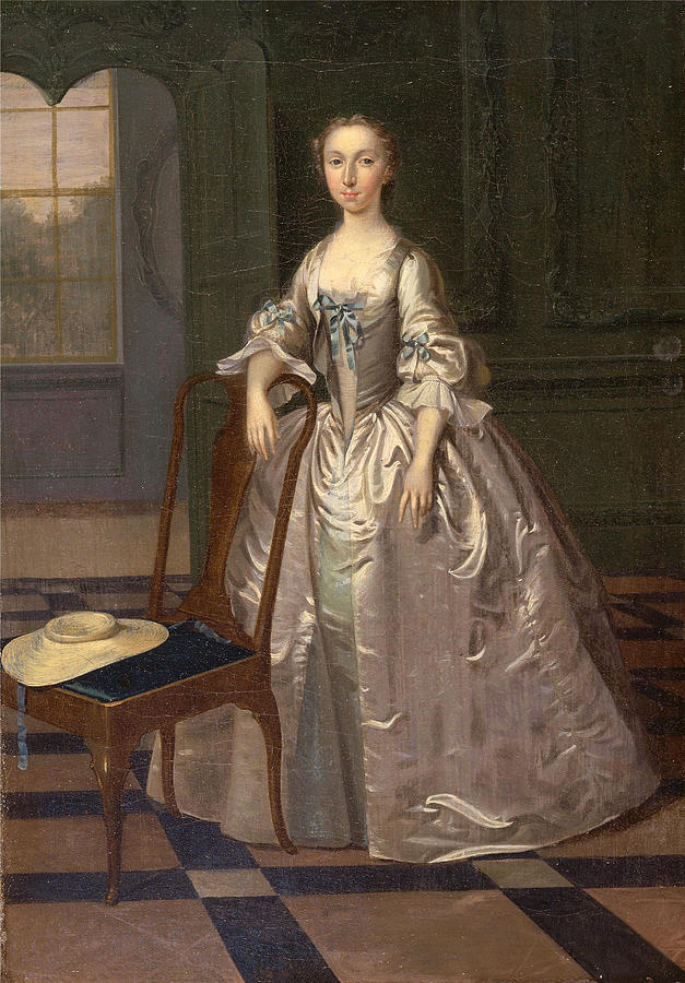 A Lady in a Drawing Room Painting by Arthur Devis