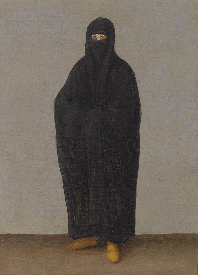 A Lady Of Constantinople Painting by Continental School 