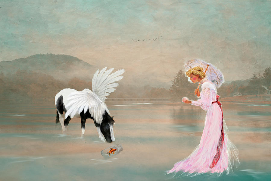 A Lady with her Fantasy Photograph by Mary Timman