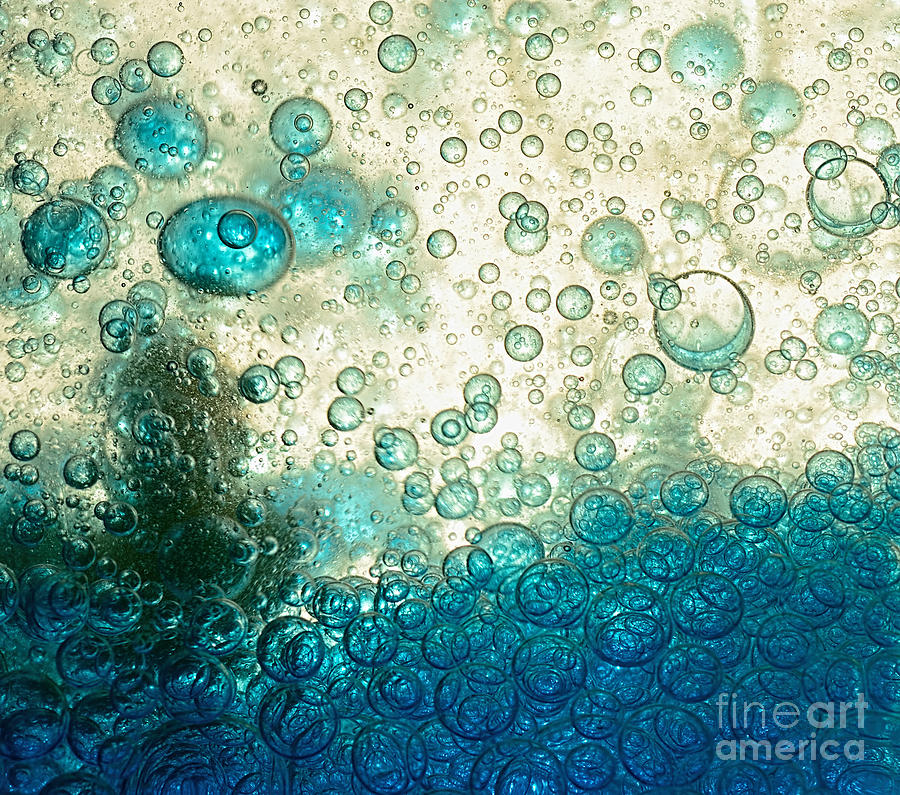 Abstract Photograph - A Landscape of Bubbles by Kaye Menner by Kaye Menner