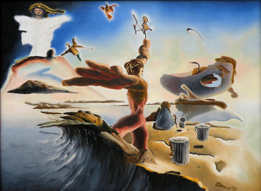 Oil Painting - A Last Minute Apocalyptic Education by Dave Martsolf Oil Painting - A Last Minute Apocalyptic Education by Dave Martsolf
