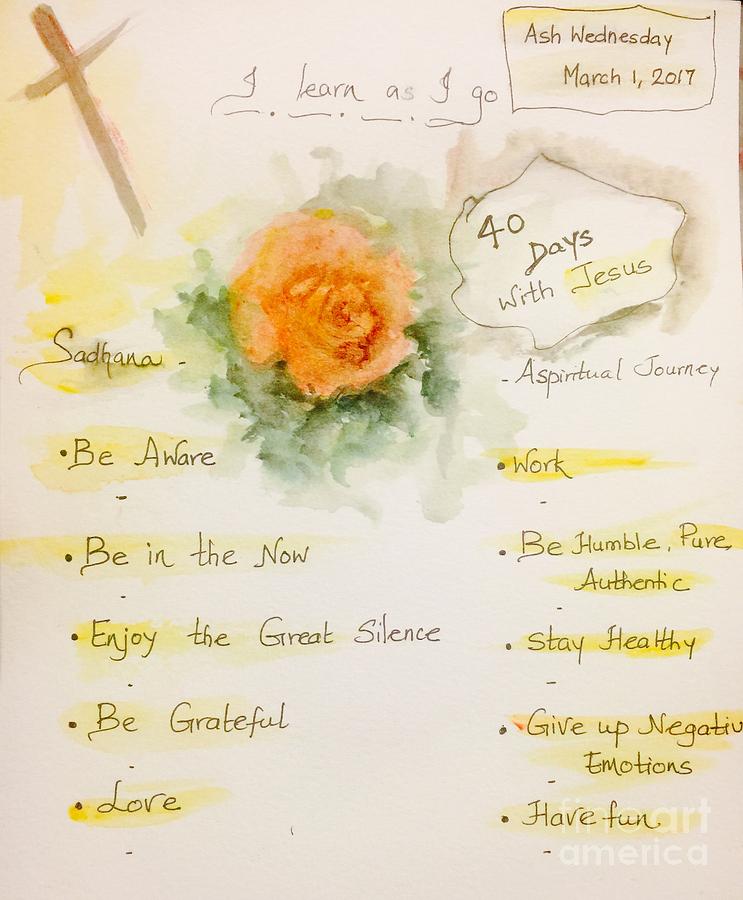 A Lenten Journey Painting by Trilby Cole