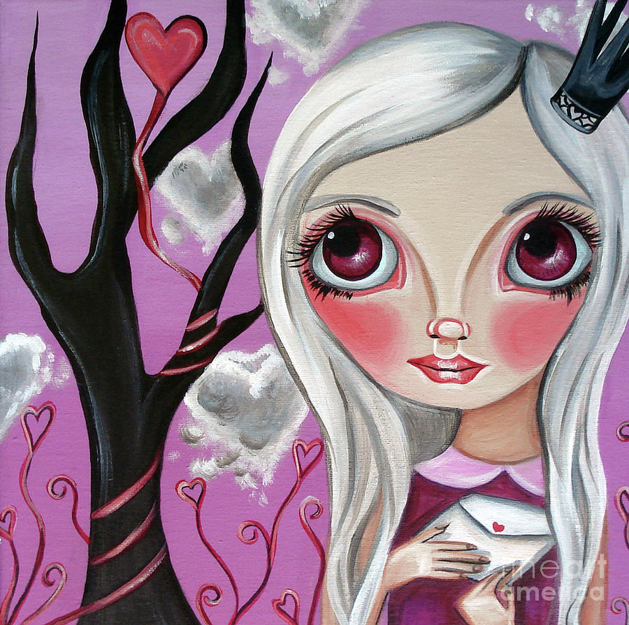 Surrealism Painting - A Letter From My Valentine by Jaz Higgins