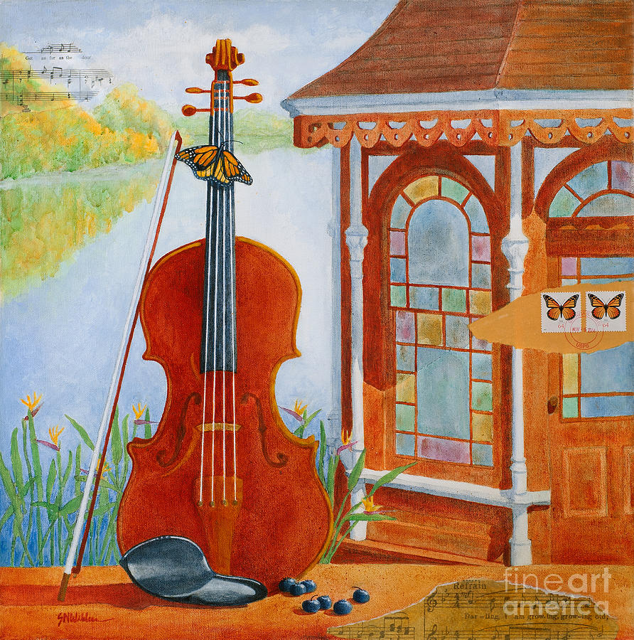 A Life Set to Music Painting by Sandra Neumann Wilderman