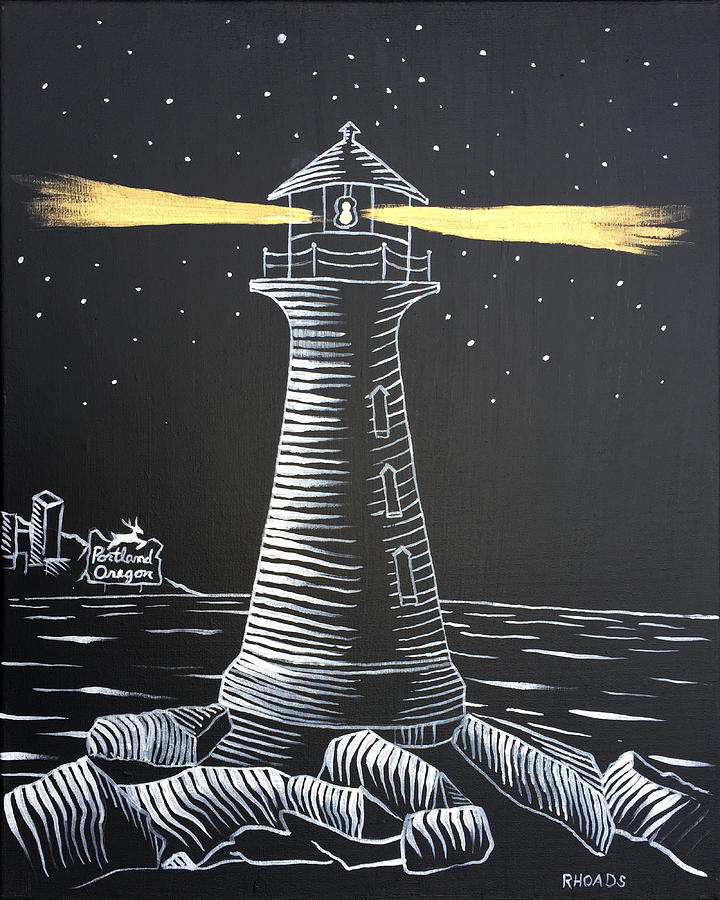 A Light in the Darkness Painting by Nathan Rhoads
