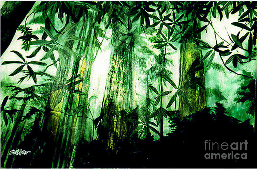 A Light in the Forest Painting by Seth Weaver