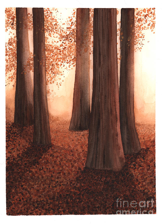 A Light in the Woods Painting by Hilda Wagner