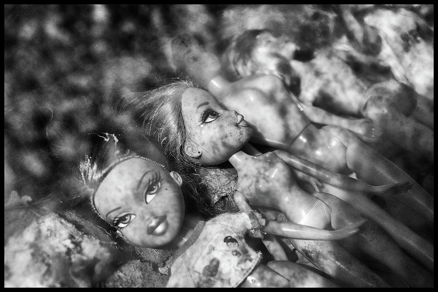 A line of dolls Photograph by Matthew Pace