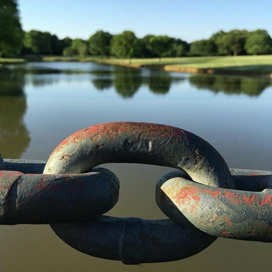 Sunset Photograph - A Link Of Peace #chain #sunset #igers by Steven Gordon