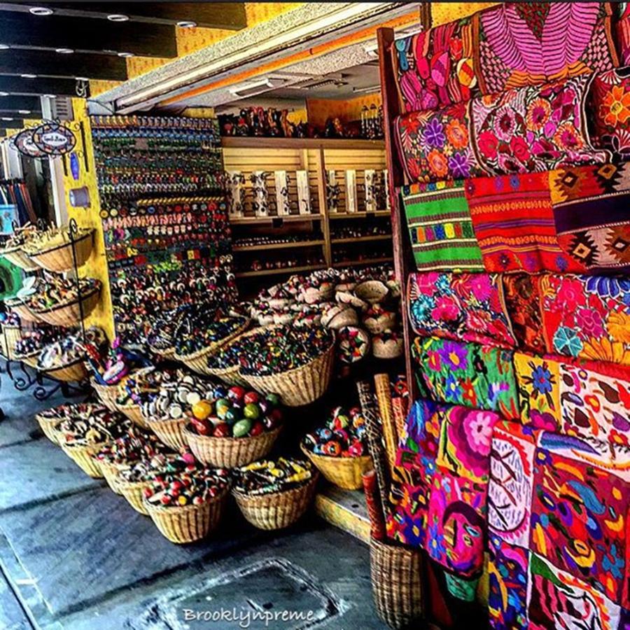 Mexico Photograph - A Little City Shopping In Mexico by Michelle  Rogers