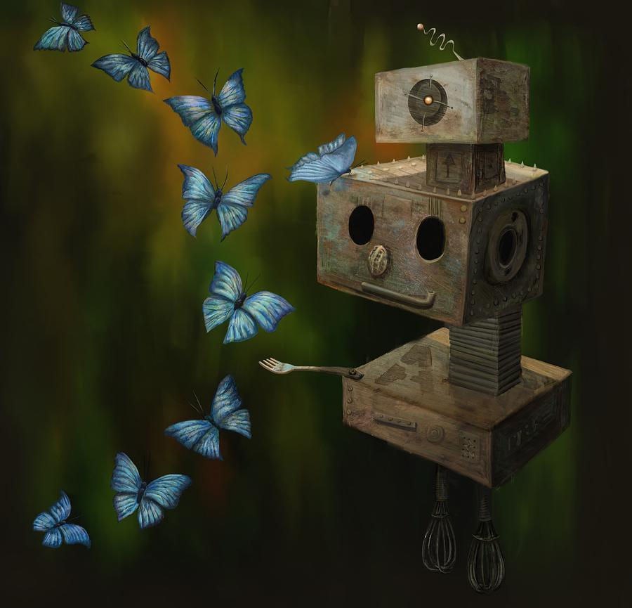 Butterfly Digital Art - A Little Curiosity by Catherine Swenson