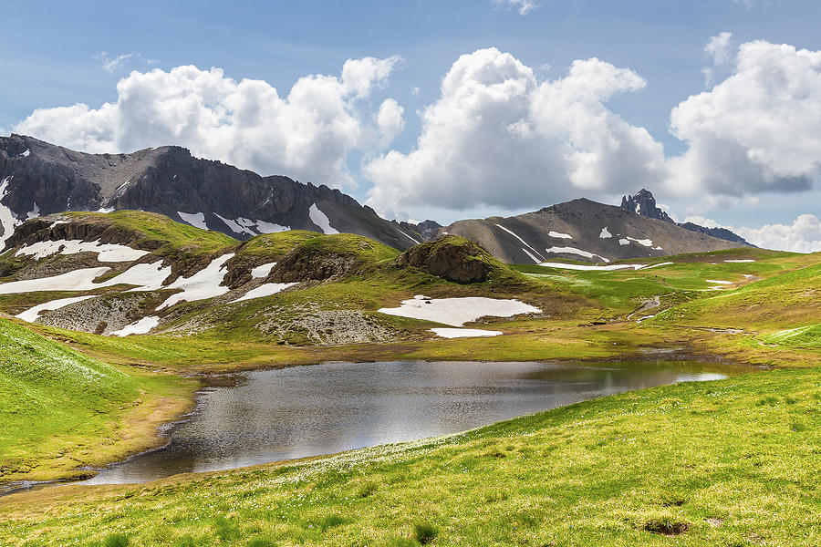 A little lake in the Queyras - French Alps Photograph by Paul MAURICE