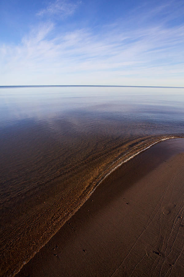 Nature Photograph - A Little Lip, Lake Superior by Jane Melgaard