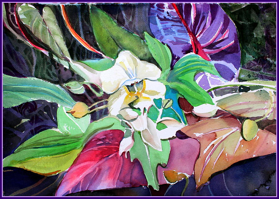 Orchid Painting - A Little Orchid by Mindy Newman