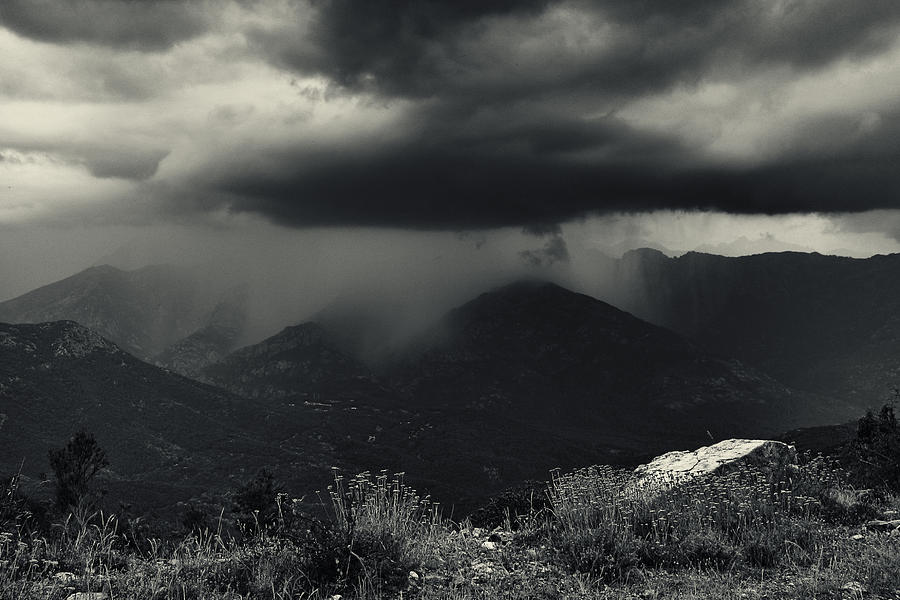 Mountain Photograph - A Little Shower by Fabien Bravin